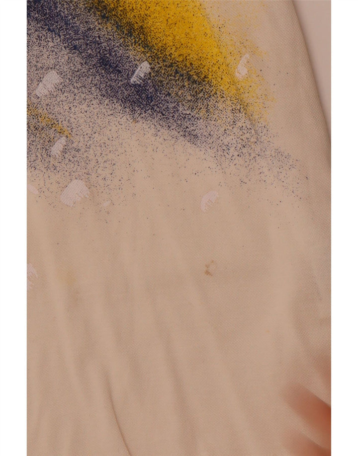 SERGIO TACCHINI Polo Graphique Homme Petit Blanc Colorblock Coton