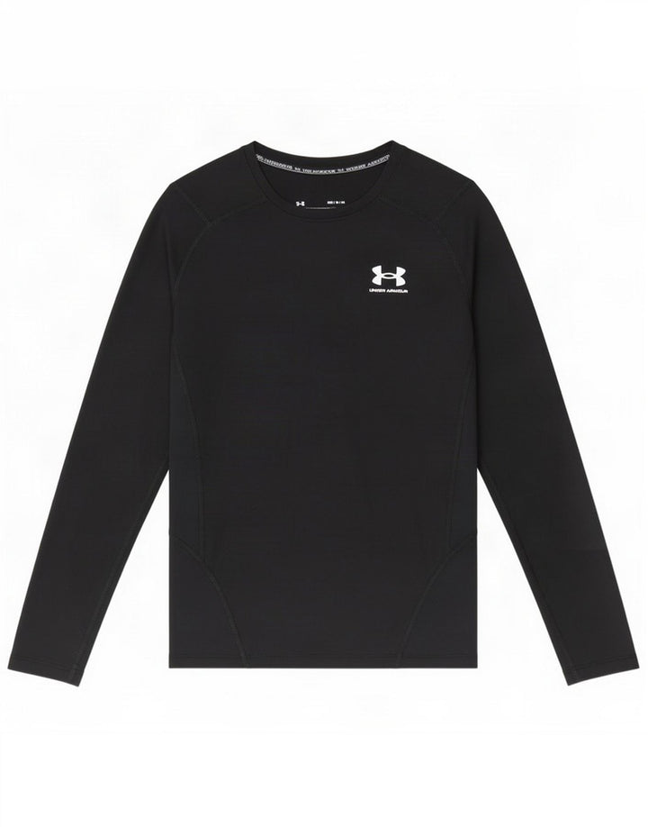 Under Armour Haut de compression à manches longues pour hommes, moyen noir