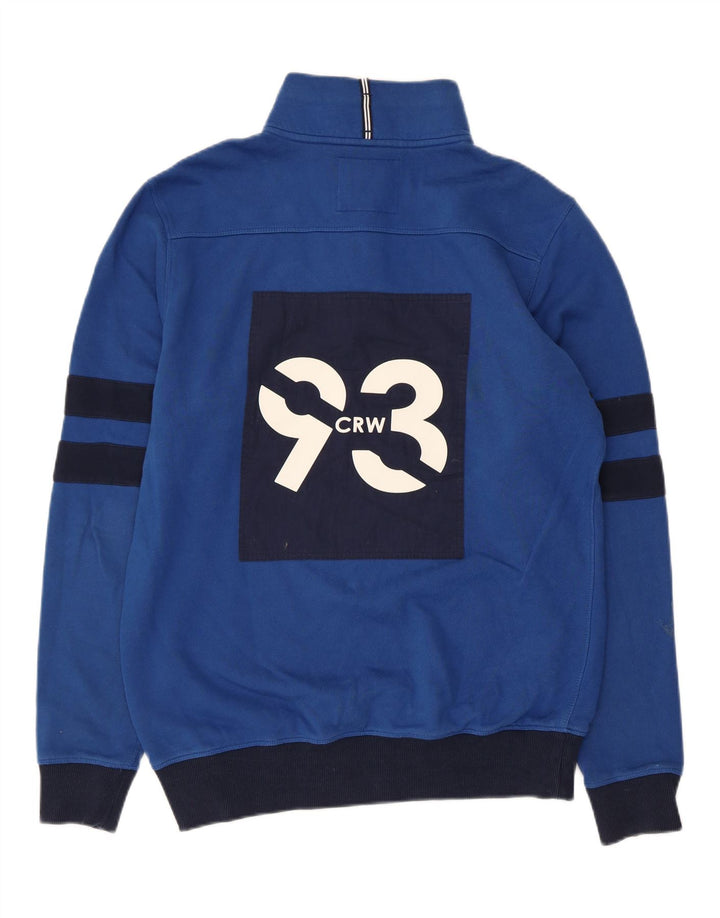 Crew Clothing Sweat-shirt graphique pour hommes, petit, bleu, colour block
