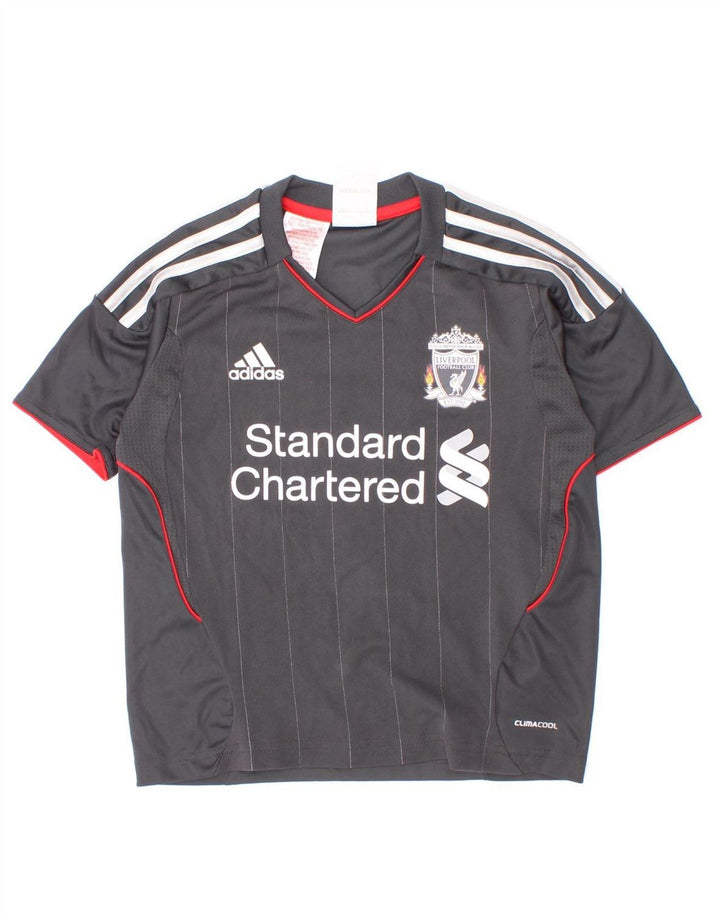 Adidas Garçons Liverpool Graphic T-Shirt Top 5-6 ans Gris Polyester