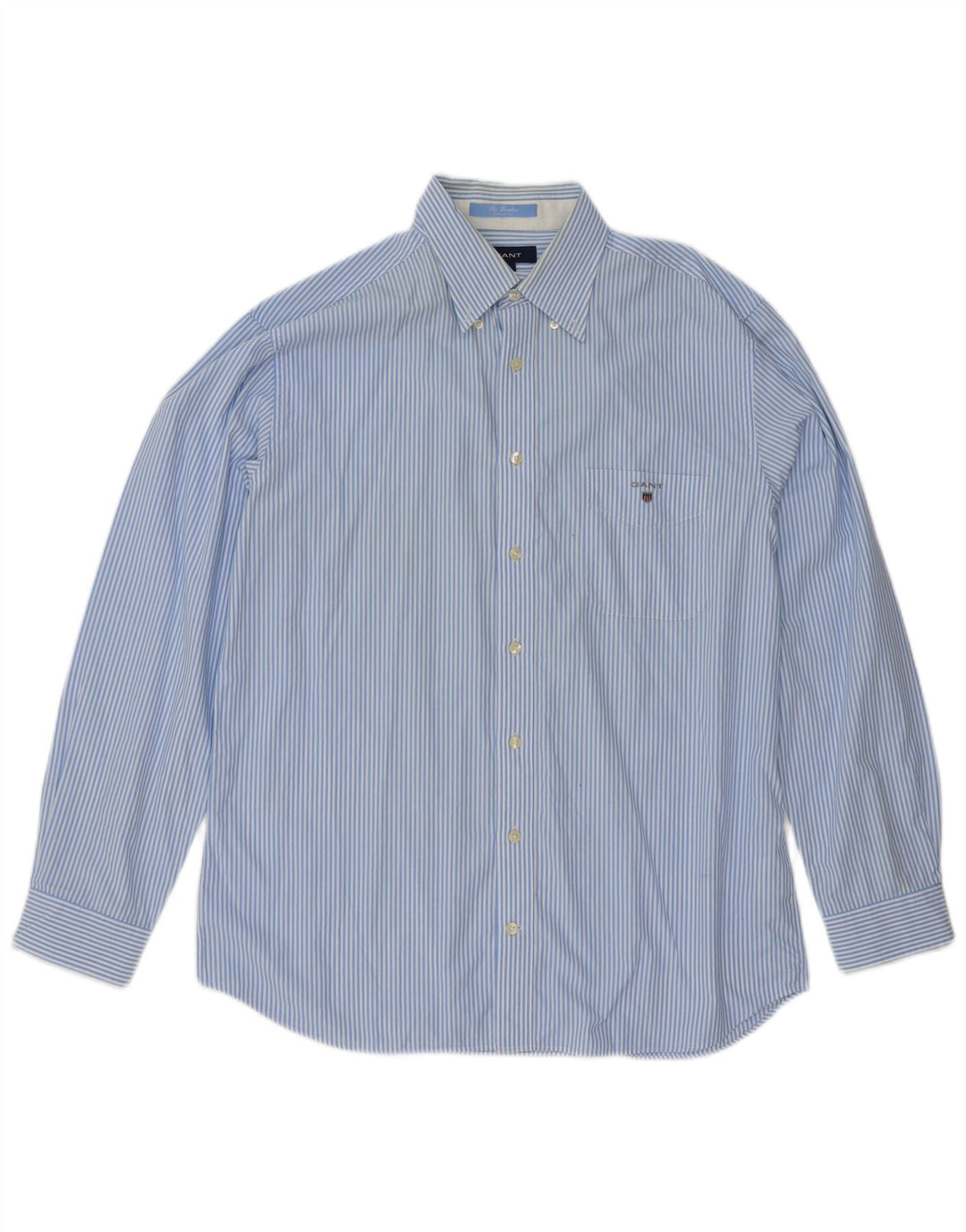 Gant Chemise Regular Fit Homme en Coton à Rayures Bleues Larges