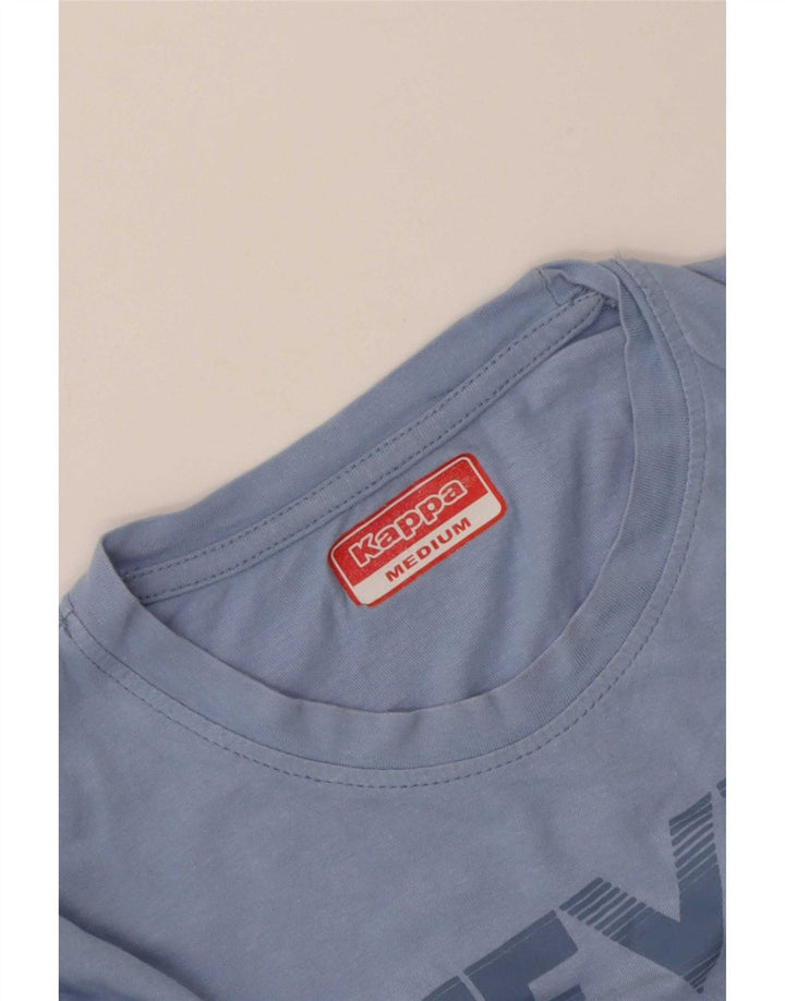 Kappa T-shirt graphique pour femme UK 14 Bleu moyen