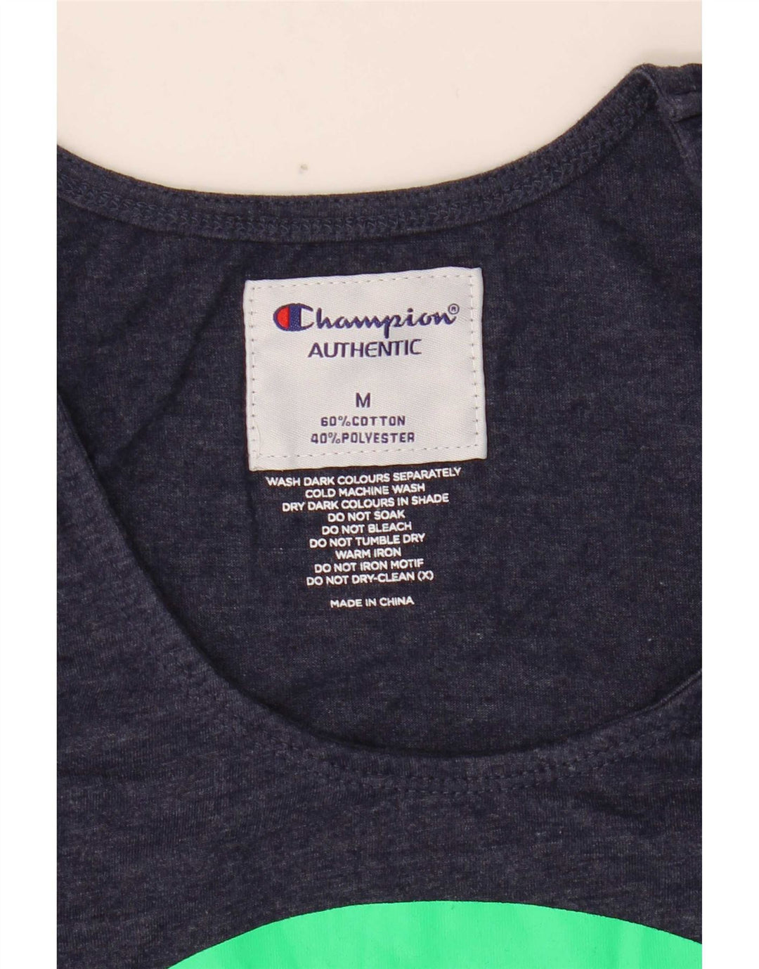 Champion Débardeur Graphique Homme Bleu Marine Moyen Coton