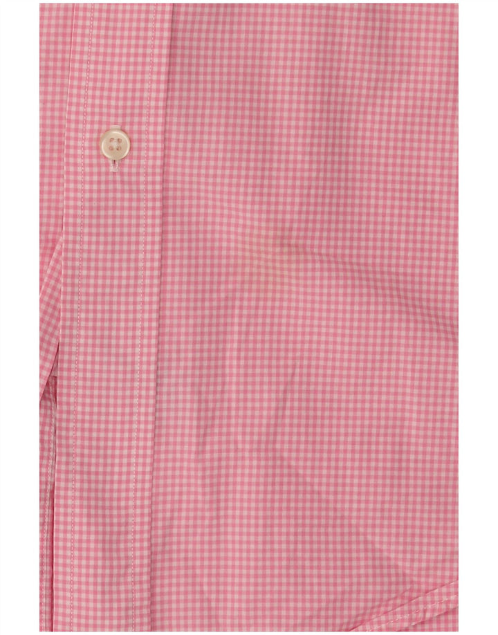 Ralph Lauren Chemise sur mesure pour homme en coton vichy rose moyen