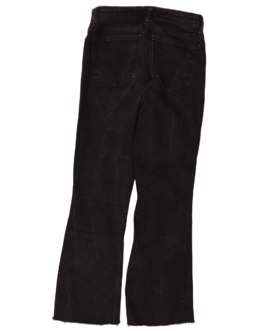 Zara Jean Bootcut Femme EU 38 Petit W28 L26 Coton Noir