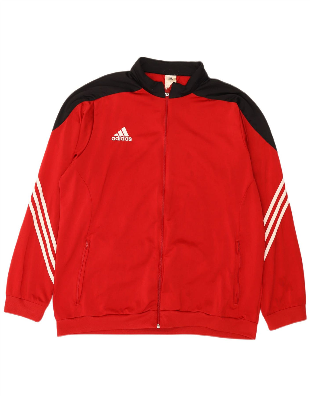 Adidas Veste de survêtement pour homme 2XL Rouge Colourblock Polyester