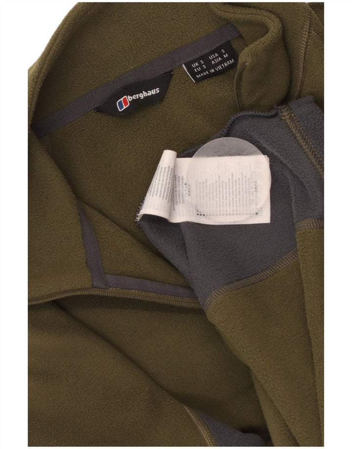 BERGHAUS Pull polaire à col zippé pour homme Petit Kaki Colourblock Polyester