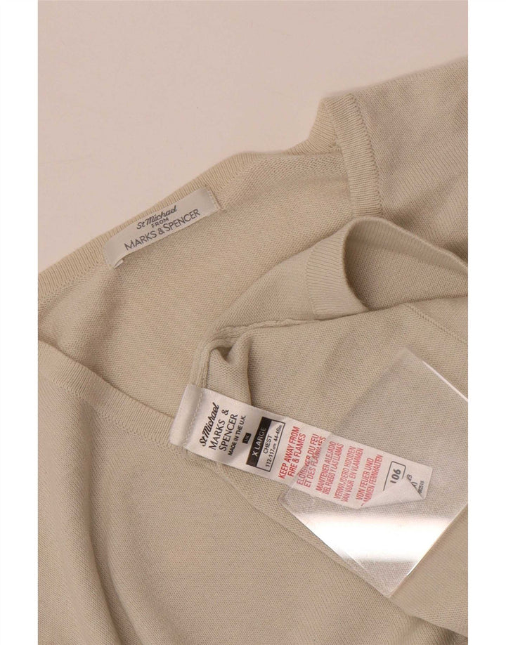 Marks & Spencer Haut Homme Manches Longues XL Coton Beige