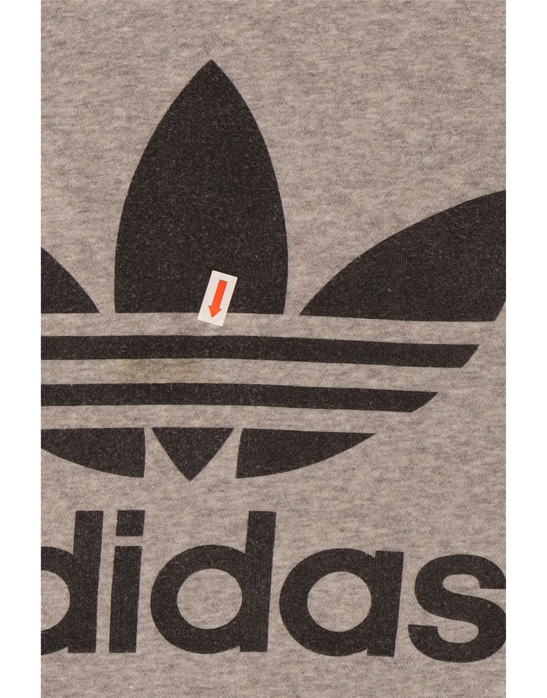 ADIDAS Sweat-shirt graphique pour hommes, grand coton moucheté gris