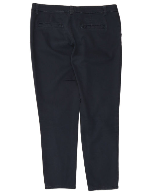 Fat Face Pantalon Chino Slim Femme UK 12 Moyen W34 L26 Bleu Marine Coton