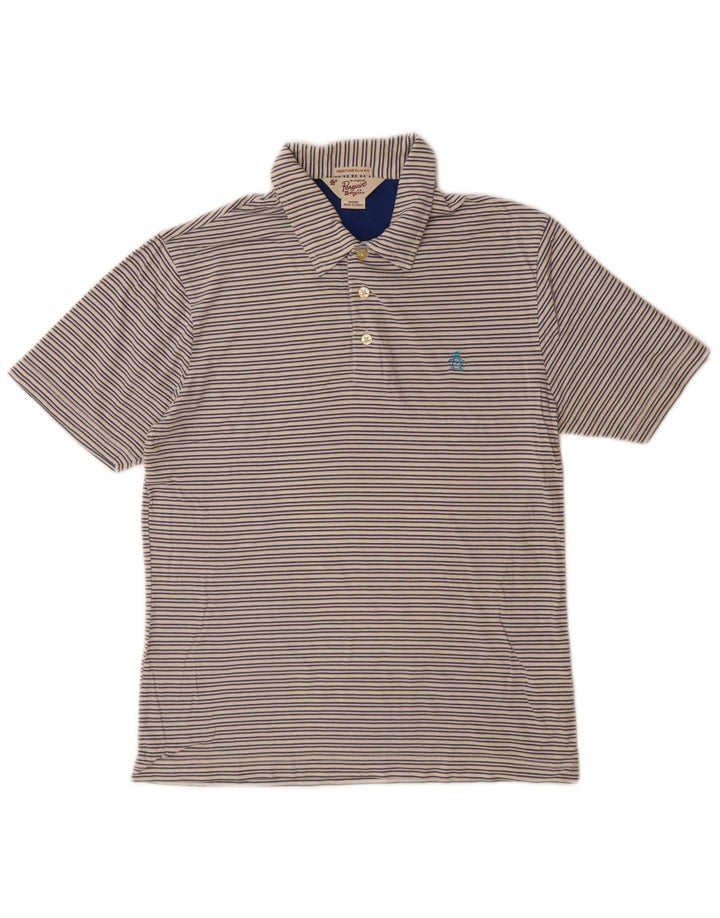 PENGUIN Polo Heritage Slim Fit Homme en Coton Rayé Beige Petit