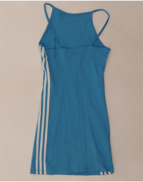Adidas Robe de tennis pour femme UK 6 XS Bleu Coton