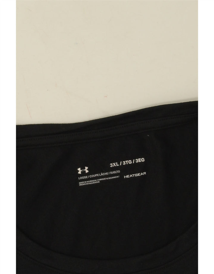Under Armour Heat Gear Graphic Haut à manches longues 3XL Noir Polyester