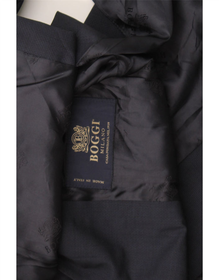 Boggi Veste blazer à 3 boutons pour homme UK 36 Small Bleu marine