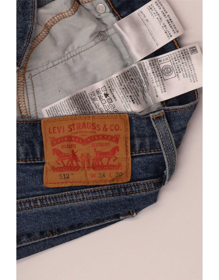 Levi's Jean Slim 512 Homme Bleu W34 L30 Coton