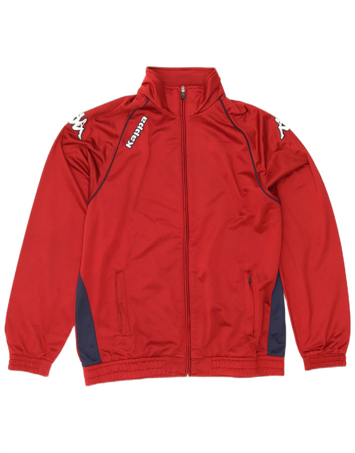 Kappa Veste de Survêtement Graphique pour Homme Grand Rouge Colorblock Polyester