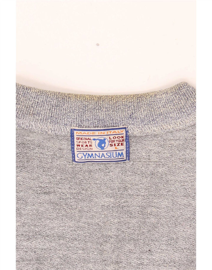 Gymnasium Sweat-shirt graphique pour homme Bleu Large Colorblock