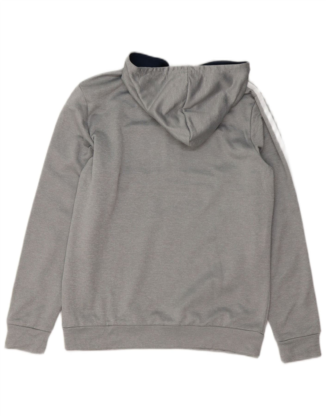 ADIDAS Pull à capuche zippé pour garçon 13-14 ans Gris Colorblock Polyester