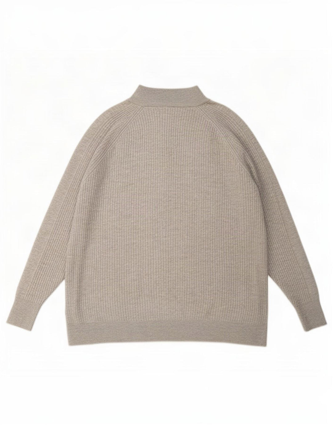 Marks & Spencer Pull surdimensionné à col zippé pour femme UK 18 XL Gris