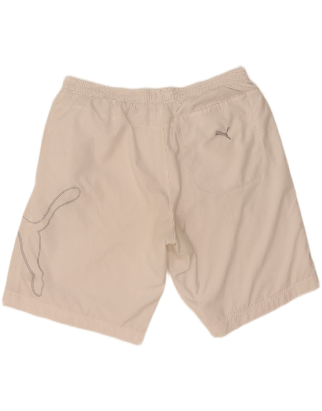 Puma Short de Sport Graphique Homme XL Blanc Polyester