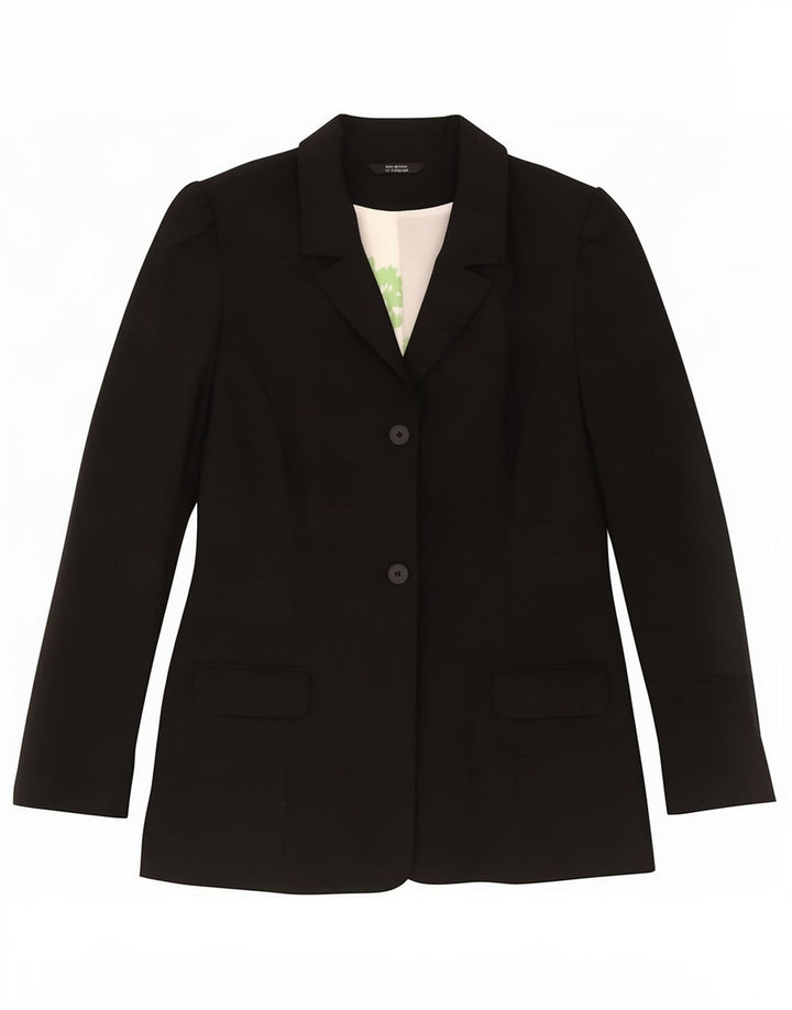 Marks & Spencer Veste blazer à 2 boutons pour femme UK 14 Polyester noir moyen