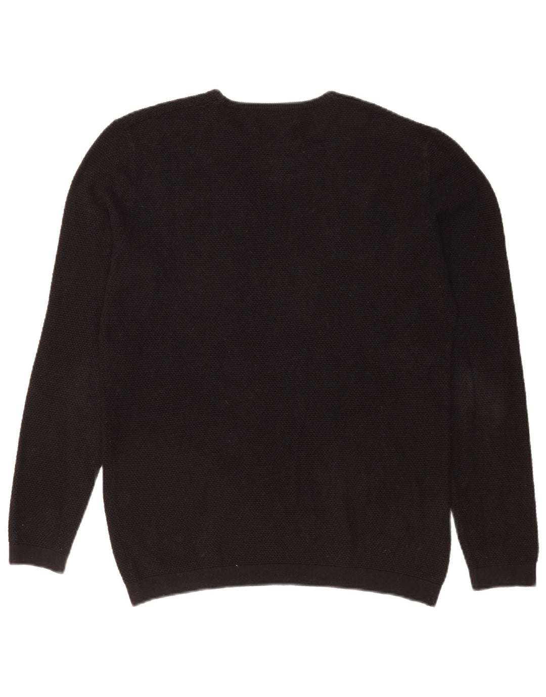 Zara Pull ras du cou pour hommes, grand, acrylique noir
