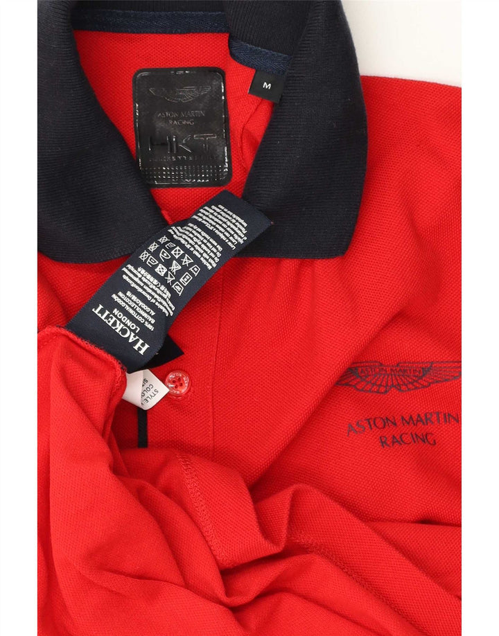 Hackett Polo Rugby Graphique Homme Rouge Moyen Coton