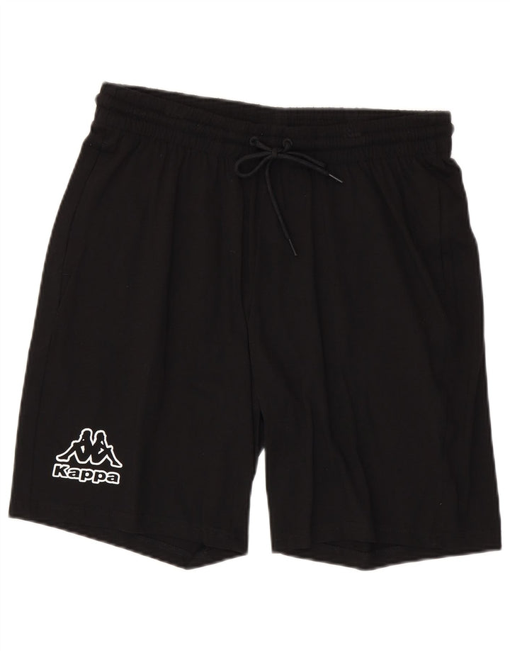 KAPPA Short de Sport Graphique Homme Grand Noir Coton