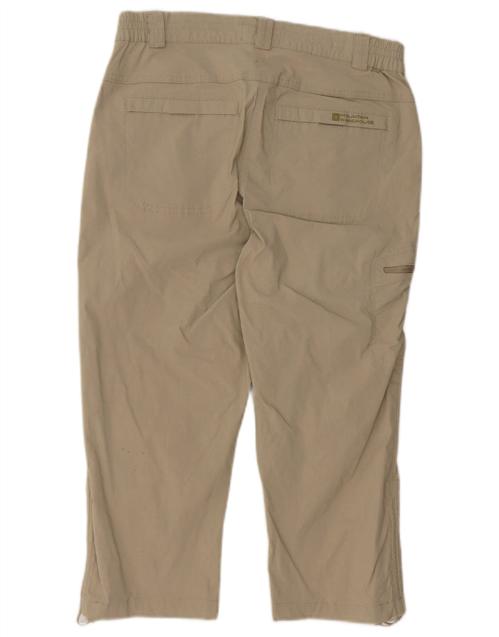 Mountain Warehouse Pantalon cargo cargo pour femme UK 12 Medium W30 L19 Beige