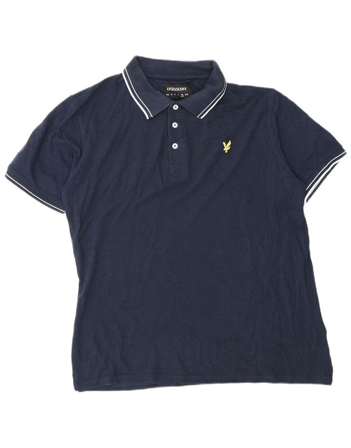 Lyle & Scott Polo Homme XL Bleu Marine Coton