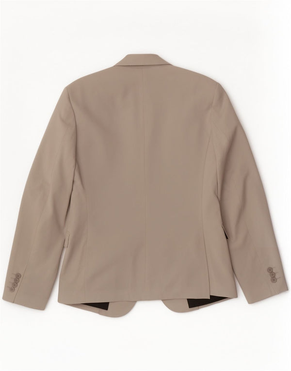 Zara Veste Blazer 2 Boutons Homme EU 46 Petit Gris Viscose Classique