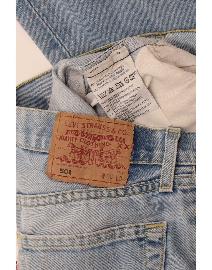 Levi's Jean Droit 501 Femme W29 L31 Bleu Coton