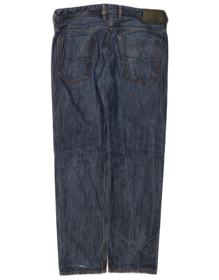 DIESEL Jean Koolter Regular Slim Fuselé Homme W32 L30 Bleu Coton