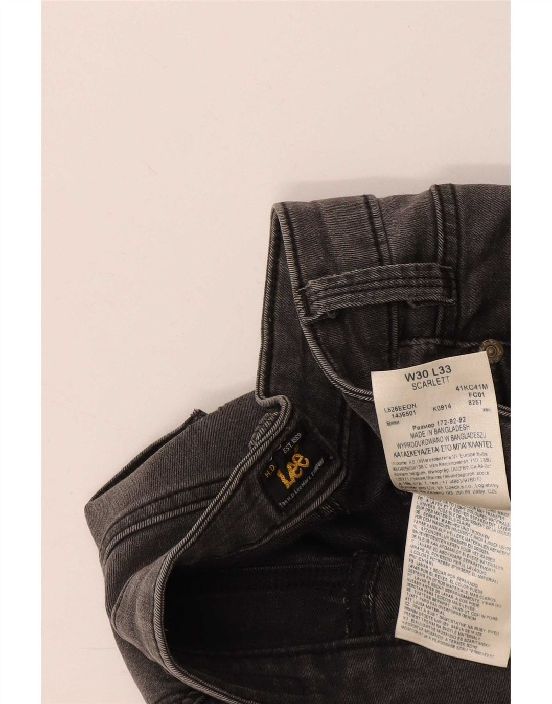 Lee Jean Skinny Femme W30 L33 Gris Coton