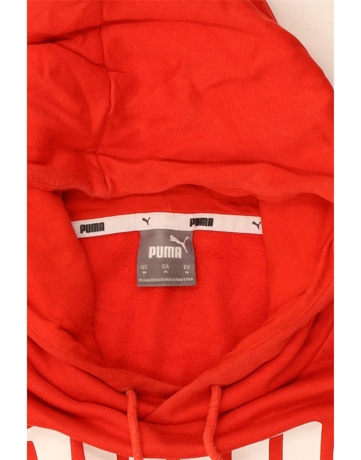 PUMA Sweat à Capuche Graphique Homme Rouge Moyen Coton