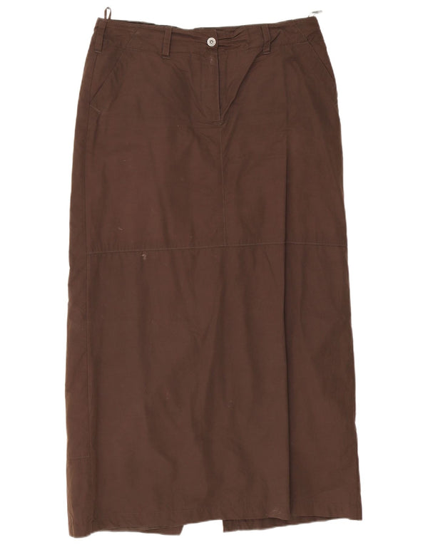 S.Oliver Jupe Maxi Droite Femme EU 42 Large W34 Coton Marron