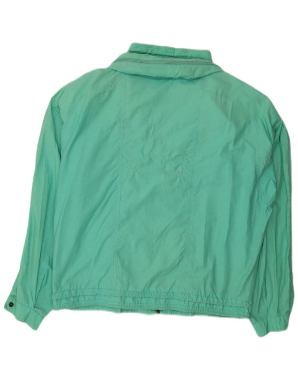 vintage Mens Hooded Bomber Jacket UK 42 XL Coton Vert