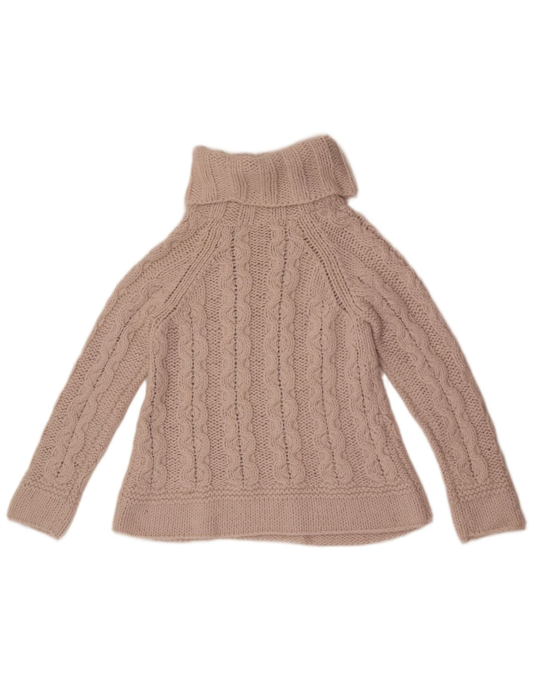 Marks & Spencer Pull col roulé pour femme UK 10 Petit Acrylique Beige