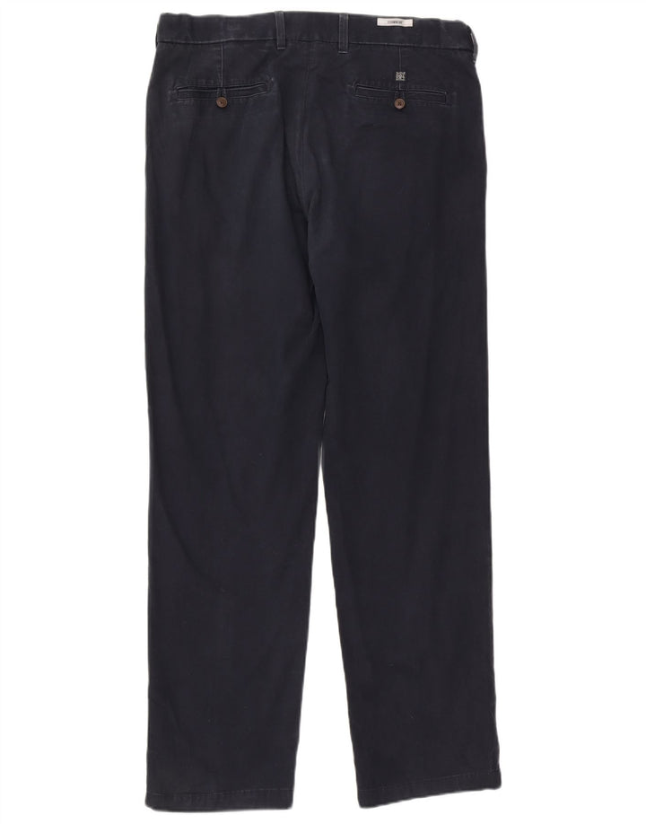 Marks & Spencer Pantalon Chino Regular Homme W36 L33 Bleu Marine Coton