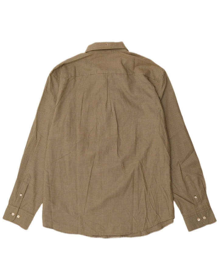 DOCKERS Chemise Homme Taille 16 1/2 Grand Kaki Check Coton