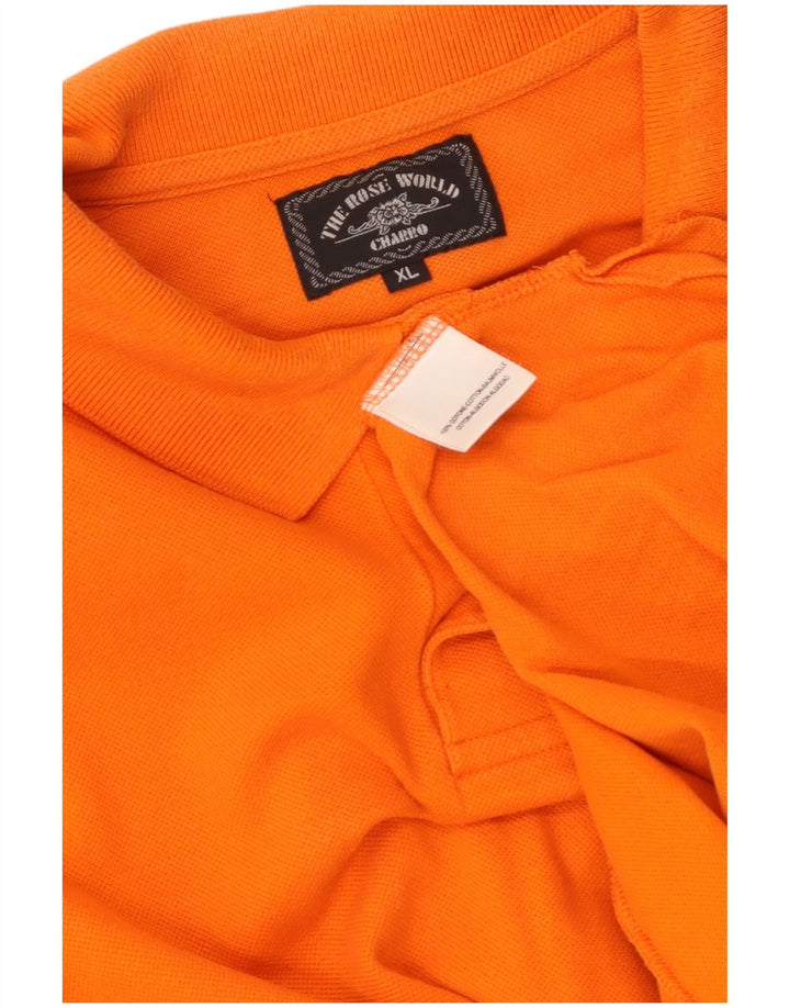 Charro Polo Homme XL Orange Coton