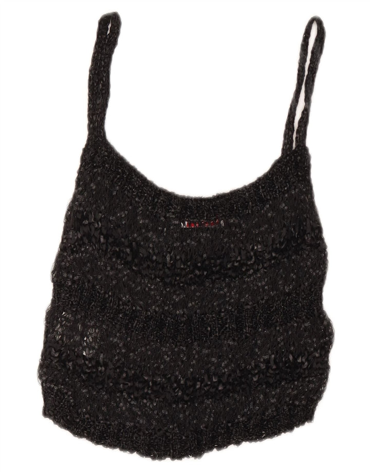 Codice Femmes Crop See Through Cami Top UK 8 Petit Gris Moucheté Polyamide