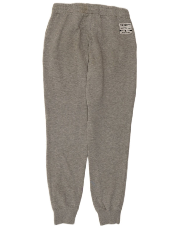 Superdry Pantalon De Survêtement Joggers UK 12 Gris Moyen Coton Femme