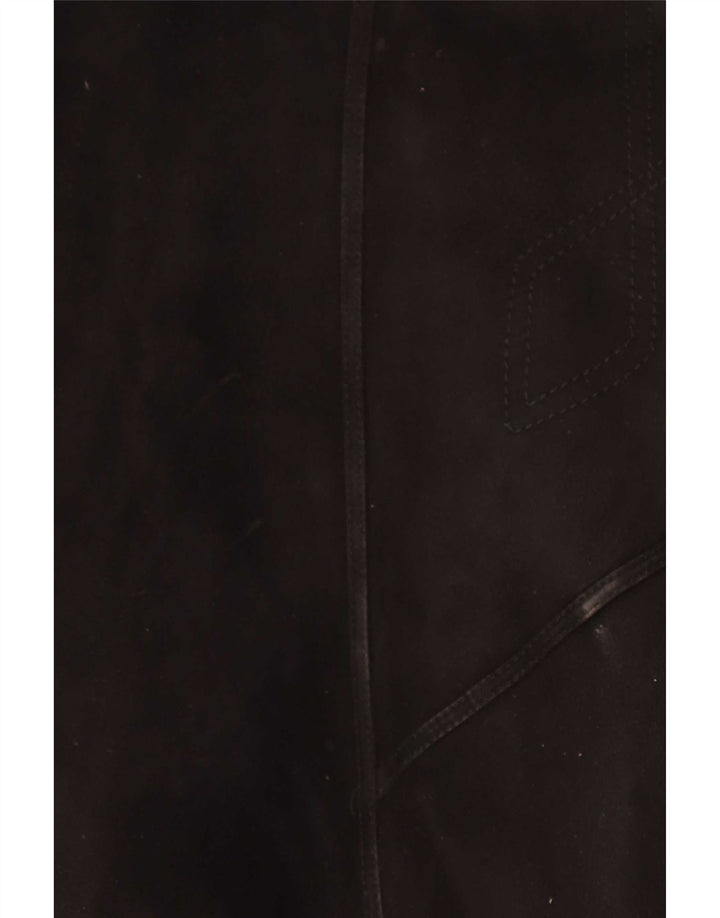 Muflone Manteau en peau de mouton pour femme IT 48 XL Cuir noir