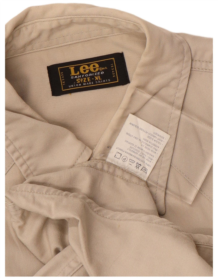 Lee Chemise Homme XL Coton Beige