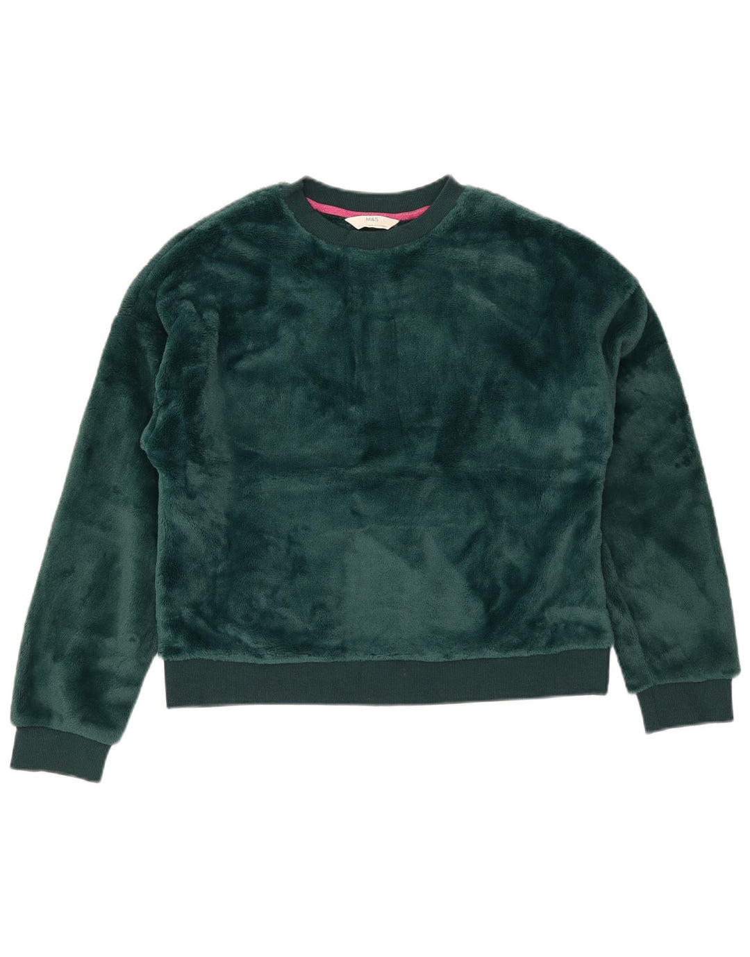 Marks & Spencer Sweat-shirt court surdimensionné pour femme UK 10 Petit Vert