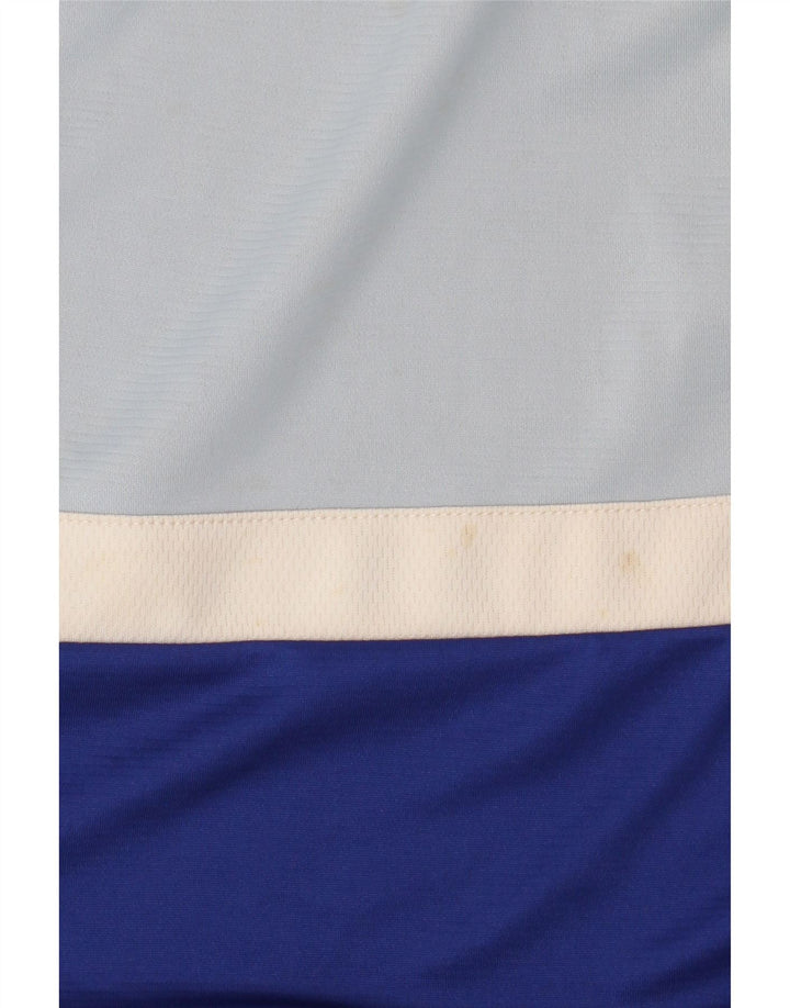 Nike T-shirt Dri Fit pour homme XL Bleu Colorblock Polyester