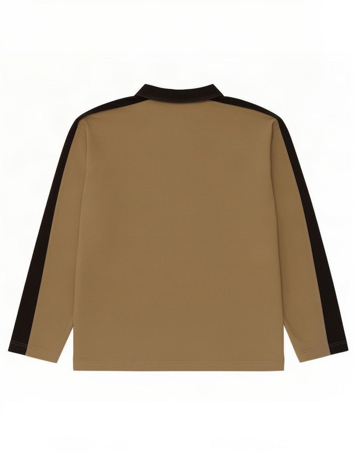 Puma Haut à manches longues pour homme Beige Large Colorblock