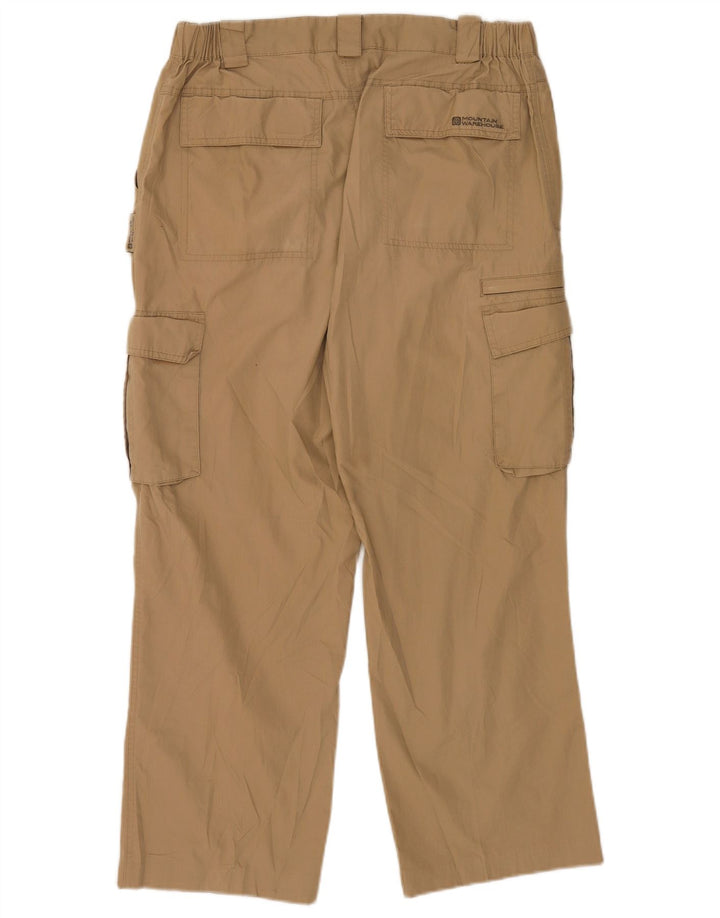 Mountain Warehouse Pantalon Cargo Droit Homme W34 L26 Beige Polyester