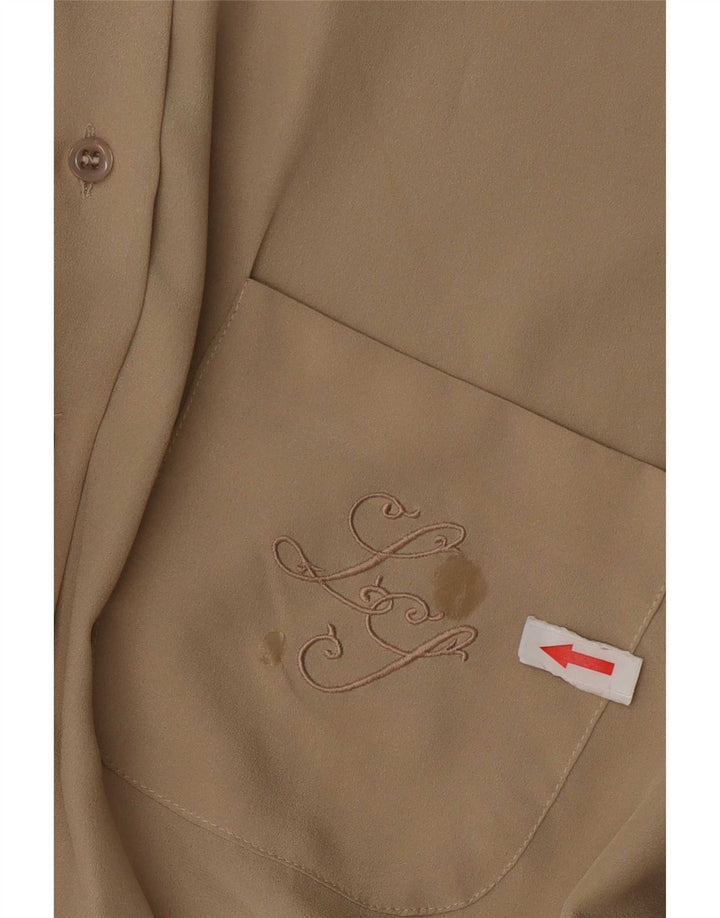 Luisa Spagnoli Chemisier Femme UK 18 XL Beige Polyester